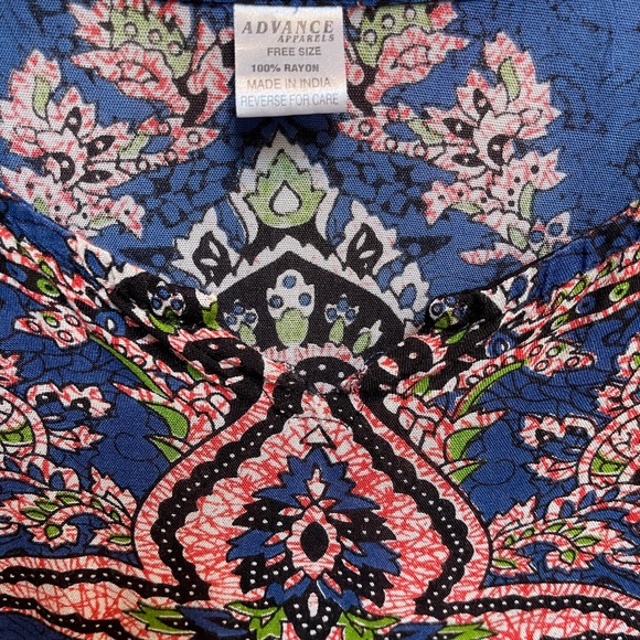 Advance Kaftan Beautiful Pattern Handkerchief Hemline - Picture 3 of 7